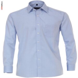 Błękitna koszula wizytowa, z długim rękawem Casa Moda