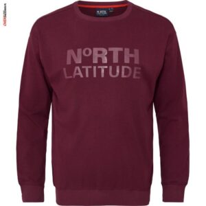 Bordowa bluza przez głowę Allsize