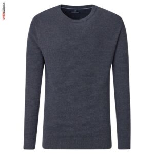 Granatowy sweter bawełniany Casa Moda