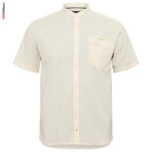 Kremowa koszula z krótkim rękawem Allsize