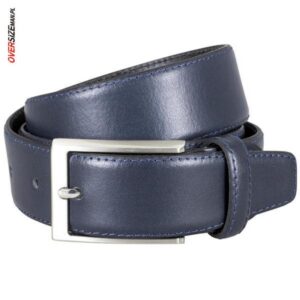 Granatowy pasek garniturowy Lindenmann