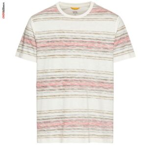 Beżowy T-shirt w paski Camel Active