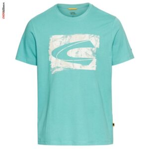 Turkusowy T-shirt z nadrukiem Camel Active