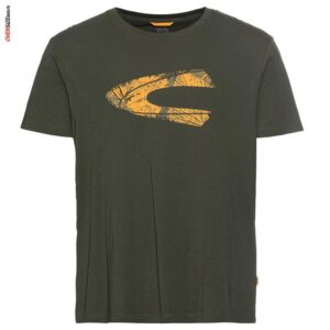 Ciemnozielony T-shirt z nadrukiem Camel Active