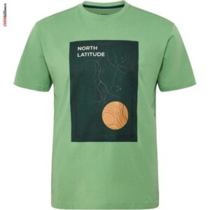Zielony T-shirt z nadrukiem Allsize