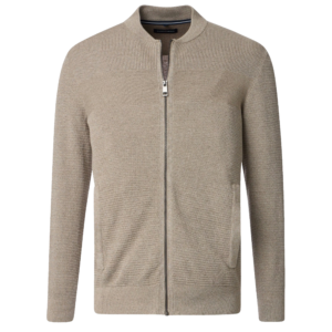 Beżowy sweter na zamek Casa Moda