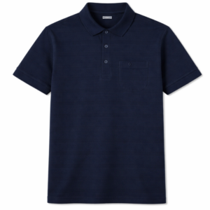 Granatowe polo z krótkim rękawem Pierre Cardin