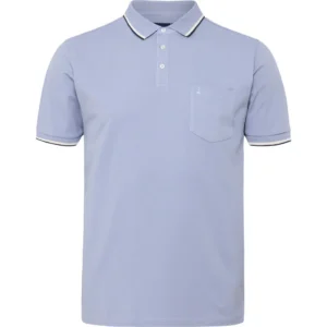 Błękitne polo z krótkim rękawem Allsize