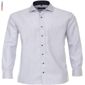 Biało-niebieska koszula z długim rękawem Casa Moda