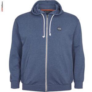 Niebieska bluza rozpinana z kapturem Allsize