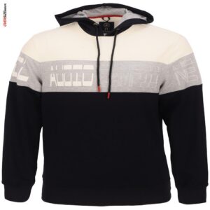 Biało-granatowa bluza z kapturem Campion