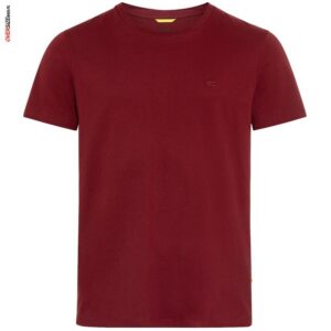 Bordowy T-shirt z krótkim rękawem Camel Active