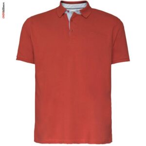 Ceglaste polo z krótkim rękawem Pierre Cardin