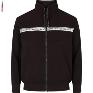 Czarna bluza rozpinana na stójce Allsize