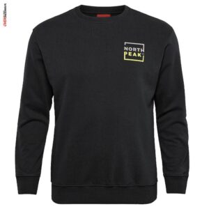 Czarna bluza przez głowę, z nadrukiem Allsize