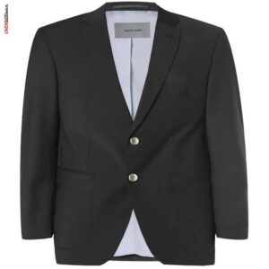 Czarna lniana marynarka Pierre Cardin