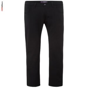 Czarne spodnie z eleganckiego materiału Pioneer