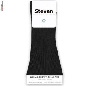 Czarne skarpetki bezuciskowe Steven