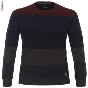 Kolorowy sweter w pasy Casa Moda