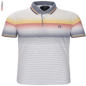Kolorowe polo w paski, z krótkim rękawem Campione