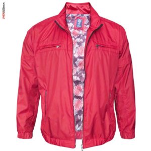 Czerwona, cienka kurtka wiosenna z podszewką Campione