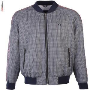 Granatowa bluza w kratkę Campione