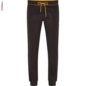 Czarne polarowe spodnie dresowe Allsize