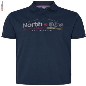 Granatowe polo z krótkim rękawem Allsize