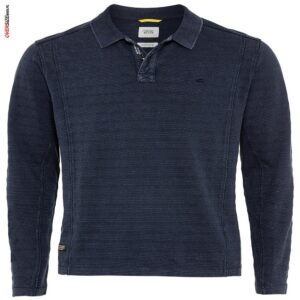 Granatowe polo z długim rękawem Camel Active