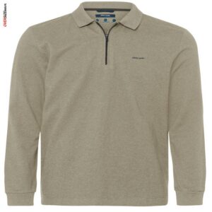 Beżowe polo z długim rękawem Pierre Cardin