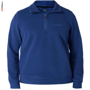 Niebieska bluza z krótkim zamkiem Pierre Cardin