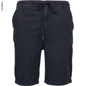 Czarne szorty na gumie, z lnem Allsize