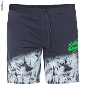 Tropikalne granatowe szorty dresowe Maxfort