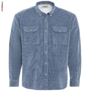 Niebieska koszula ze sztruksu, z długim rękawem Camel Active