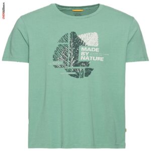 Zielony T-shirt z nadrukiem Camel Active