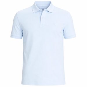 Błękitne polo z krótkim rękawem Pierre Cardin