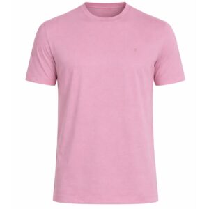 Różowy T-shirt z krótkim rękawem Pierre Cardin