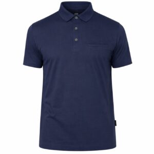 Granatowe polo z krótkim rękawem Pierre Cardin