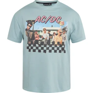Miętowy T-shirt AC/DC Allsize