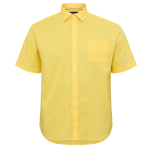 Żółta koszula z krótkim rękawem Allsize