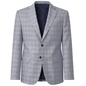 Błękitna marynarka w kratkę Pierre Cardin