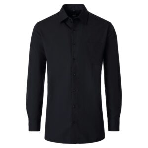 Czarna, wizytowa koszula z długim rękawem Venti