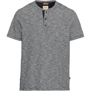 T-shirt z prążki, z guziczkami Camel Active