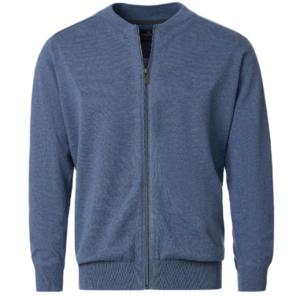 Niebieski sweter na zamek Casa Moda