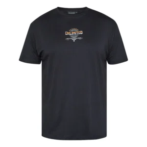 Czarny T-shirt z nadrukiem Allsize
