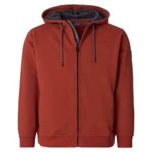 Ceglasta bluza z kapturem Casa Moda